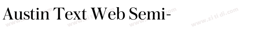 Austin Text Web Semi字体转换